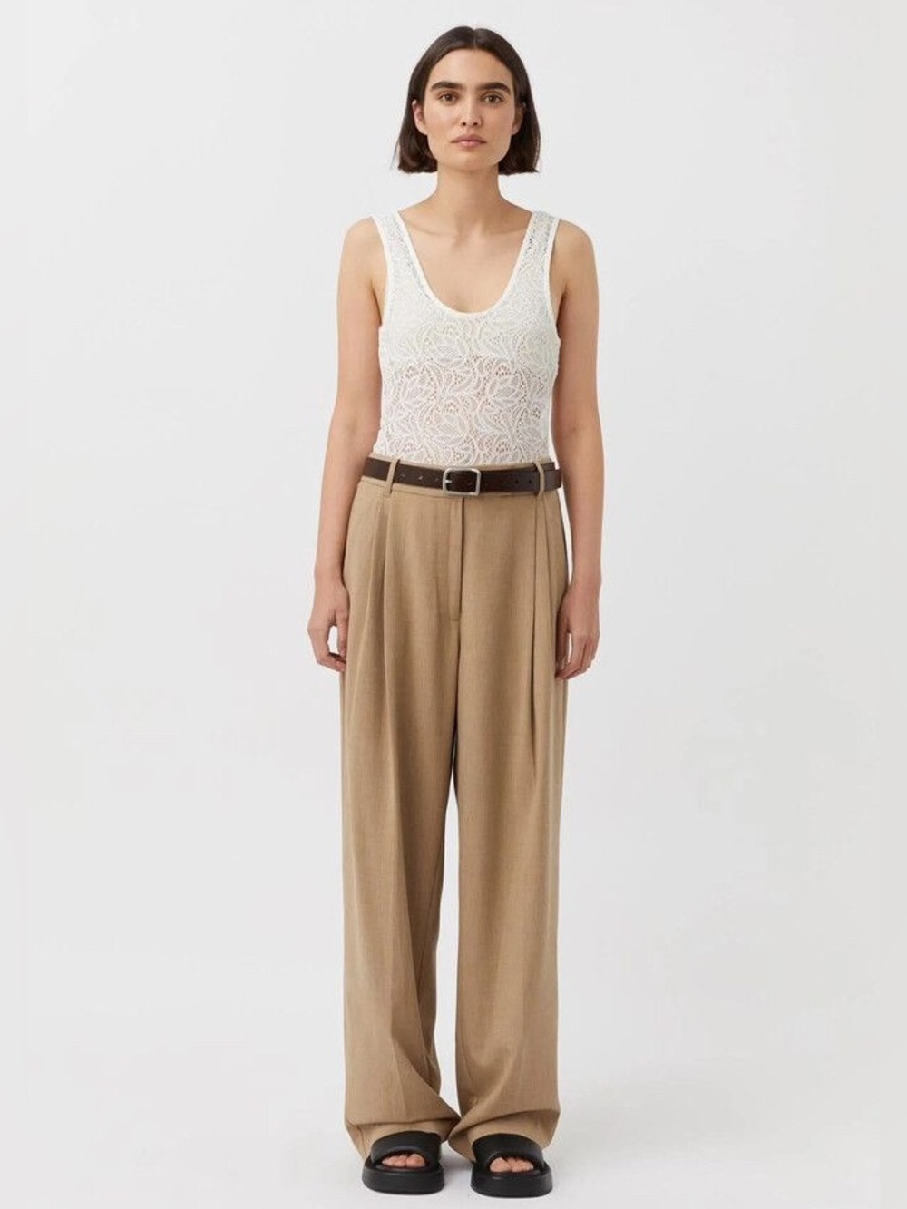 🇦🇺 CAMILLA & MARC Fernando Pants 8 flax NWOT